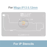 Amaoe Magnetic Middle Layer Reballing Platform/Stencil for iPhone X-15 Pro Max Planting Tin Stencil Set