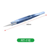 Relife RT-11E/RT-15E Precision Titanium Alloy Anti-static Ceramic Tweezers for Mobile Phone Maintenance Tools