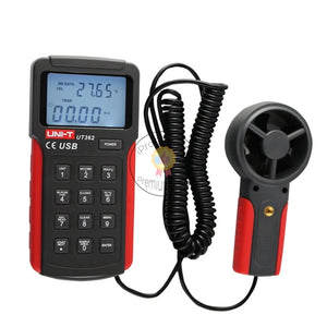 UNI-T UT362 Anemometer Wind Speed Tester Wind Count Measurement Unit Switch LCD Backlight USB Data Transmission Temperature