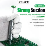 RELIFE RL-084 Pro Strong Suction Aluminum Alloy Desoldering Sucker