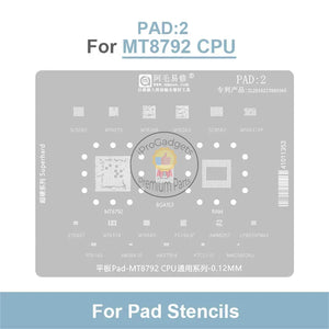 Amaoe Pad:2 0.12mm MT8792 CPU Comprehensive Series BGA Reballing Stencil