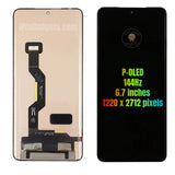 Replacement OLED Display Touch Screen Assembly For Motorola Edge 50 Pro XT2403-2 Black