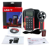 UNI-T UT362 Anemometer Wind Speed Tester Wind Count Measurement Unit Switch LCD Backlight USB Data Transmission Temperature