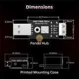 Bigtreetech Panda Hub Original USB Port Protection 3D Printer Parts for Bambu Lab P1S P1P 3D Printer Panda Touch Panda Lux