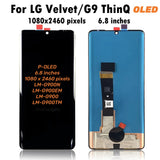 Replacement OLED Display Touch Screen Assembly For LG Velvet 5G G9 LM-G900N LM-G900EM LM-G900 LM-G900TM LMG910EMW For LG G9 ThinQ G910