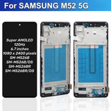 Replacement AMOLED Display Touch Screen With Frame For Samsung Galaxy M52 5G SM-M526B SM-M526B/DS SM-M526BR