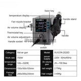 SUGON 2020D 700W Hot Air Gun Soldering Station 110/220V Lead Free Rework Station Phone PCB Chip Repair BGA SMD Welding Station