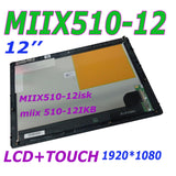 Replacement LCD Display Touch Screen Assembly For Lenovo MIIX 510-12ISK 510-12 510-12IKB 80XE