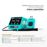 RF4 RF-ONE Intelligent SMD Soldering Iron LCD Digital Display Welding Station Temperature Control Fast Heating for PCB Repair