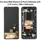 AMOLED LCD Display Touch Screen With Frame For Asus ROG Phone 5 Pro Ultimate ZS673KS ZS673KS I005DA