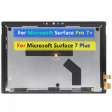 Pantalla táctil LCD de repuesto para Microsoft Surface Pro 7 Plus 1960 1961