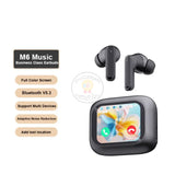 M6 ANC/ENC Bluetooth 5.4 Wireless Headphones With Intelligent Display