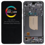 Replacement AMOLED Display Touch Screen With Frame Assembly For Samsung Galaxy S23 FE SM-S711B Black