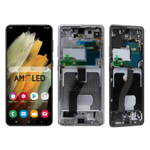 Replacement AMOLED Display for Samsung Galaxy S21 Ultra 5G G998 SM-G998B SM-G998U Touch Screen With Frame Full Assembly