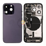 Replacement for iPhone 14 Pro Back Cover Full Assembly Black Purple Gold Silver