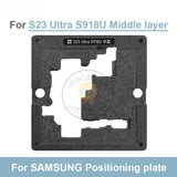 Amaoe Middle Layer Planting Tin Platform Set for Samsung S23Ultra SM-918U Strong Magnetic 0.12mm BGA Reballing Stencil Kit