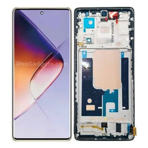 Replacement New Display For Infinix Note 40 Pro 5G X6851 AMOLED Touch Screen With Frame Assembly Black