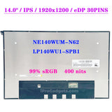 Replacement New Display NE140WUM-N62 LP140WU1-SPB1 FHD 14.0 Inch IPS Laptop Matrix LCD Screen