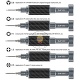 Relife RL-729A Steel Cannon King Carbon Fiber Screwdriver Set Carbon Fiber Finish 3D S2 Special Bits Repair Tools