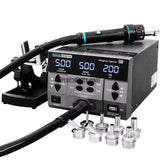 SUGON 8620DX PRO 1300W Hot Air Rework Station Microcomputer Temperature Control BGA Rework Station Welding Repair Curved Nozzle