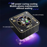 Mechanic MC18 2 in 1 UV Curing Heat Dissipation Fan for Mobile Phone Motherboard Repair Fast Cooling Tool