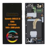 Replacement AMOLED Display Touch Screen With Frame For Samsung Galaxy S22 Ultra SM-S908B 5G S908 S908B S908U S908E