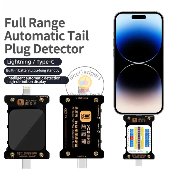 YCS Full Range of Automatic Tail Plug Testers for IPhone Android Computer Type-C/Lightning Device Tail Plug Detection Tools