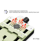 RF4 RF-FT03 Multi-Functional Mobile Phone Repair Fixture PCB Board Holder IC Chip CPU Glue Removal BGA Rework Soldering Clamp