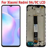 Pantalla táctil LCD de repuesto con marco para Xiaomi Redmi 9A 9C M2006C3LG M2006C3LI M2006C3LC M2004C3L