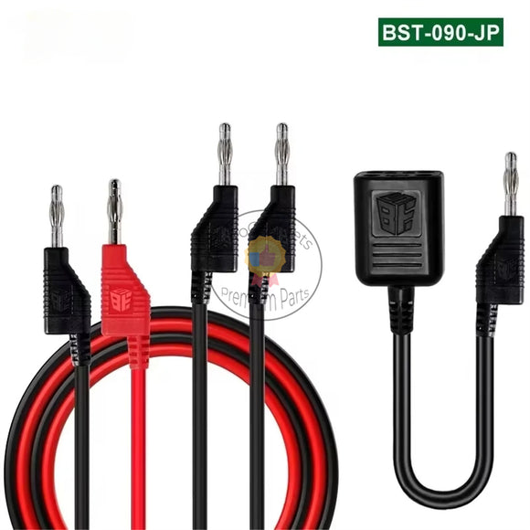 BST-090-JP Superconducting Copper Silicone PVC Expansion Dock Interface Cable with Stacked Banana Plug DC Output Power Supply