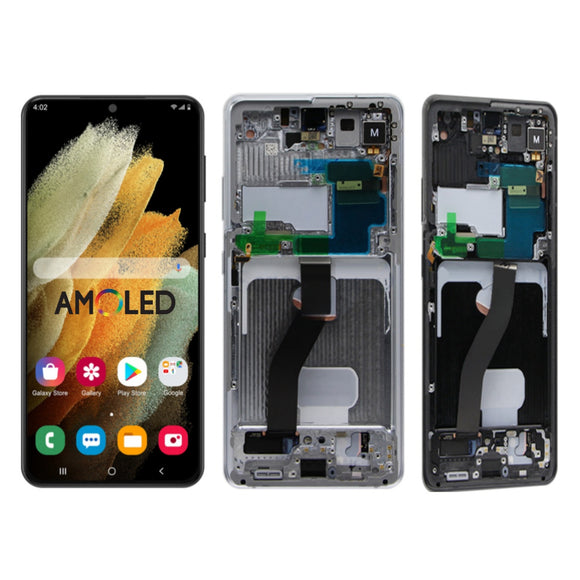 Replacement AMOLED LCD Display Screen With Frame for Samsung Galaxy S21 Ultra 5G G998 SM-G998B