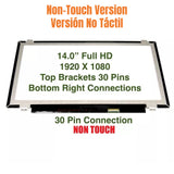 Replacement LCD Screen N140HGE-EAA Rev C1 N140HGE-EBA 14.0 FHD Display Panel Non-Touch Version
