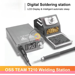 OSS T210 Smart Soldering Station Digital Welding Equipment Solder Machine for Electronic Mobile Phone PCB Repair Tools