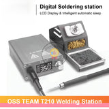 OSS T210 Smart Soldering Station Digital Welding Equipment Solder Machine for Electronic Mobile Phone PCB Repair Tools