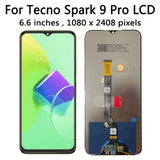 Replacement LCD Display Touch Screen for Tecno Spark 9 Pro KH7 KH7N Black