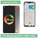 Ersatz-LCD-Display, Touchscreen mit Rahmen für Samsung Galaxy A21S A217 A217F SM-A217F/DS A217H