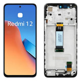 Pantalla táctil LCD de repuesto con marco para Xiaomi Redmi 12 23053RN02A