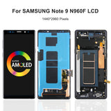 Replacement Super AMOLED Display Touch Screen With Frame For Samsung Galaxy Note 9 SM-N960F N9600