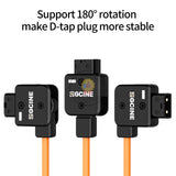 Zgcine DT-BMD D-Tap to 2-Pin BMPCC Power Cable Compatible with Blackmagic Pocket Cinema Camera