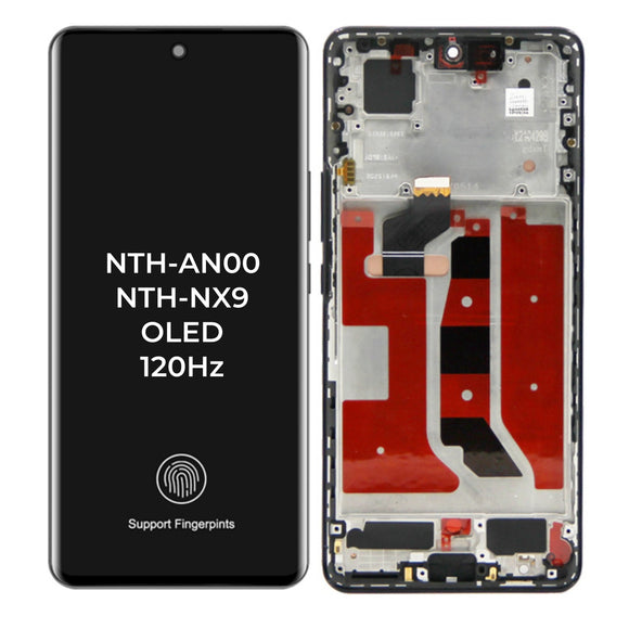 Replacement OLED LCD Display Touch Screen With Frame for Honor 50 NTH-NX9 NTH-AN00