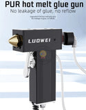 Luowei New Updating Pur Hot Melt Glue Gun/No Leakage of Glue/No Reflow /Automatic Heating System