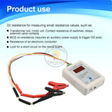 YMC01 Handheld DC Milliohmmeter Low Resistance Tester Meter Four Wire Kelvin Measurement Rechargeable