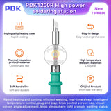 i2C PDK1200R Intelligent Temperature Control Large Solder Joints Soldering Station With C470 Handle /C470-061/056 Soldering Tips