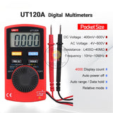 UNI-T UT120A UT120B UT120C Pocket Size Digital Multimeter Auto Range AC DC Current Mini Ammeter 4000 Counts Electric Multitester