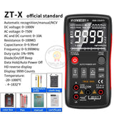 Zoyi ZT-X 9999 Counts High-precision Auto Range NCV Multimetro VFC Micro Current Voltage Tester LCR Tester Digital Multimeter