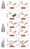 C210-008 Soldering Tips compatible for JBC SUGON AIFEN A5/A9/A9pro/A10/T21/A902/T26D/T3602 T210 Replacements Handle Tips