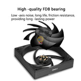 Pccooler F5 R120 120mm PMW Computer Chassis Fan FDB bearings Supports 3-speed regulatio High -quality Cooling Faned 500-2000RP