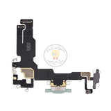 Replacement for iPhone 15 Charging Port Flex Cable Repair Parts Pink Yellow Green Blue Black