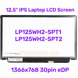 Repalcement New Screen LP125WH2-SPT1 LP125WH2-SPT2 LP125WH2-TPH1 M125NWN1 IPS Display Matrix