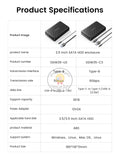 Orico New 2.5/3.5 Inch USB3.0 Mobile Hard Disk Box Type-C Hard Disk Base Is Suitable for Notebook Desktop External Box Pc Case